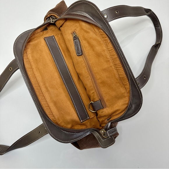 UGG Suede Leather Hobo Purse Mocha Brown - Picture 6 of 9